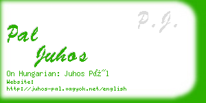 pal juhos business card